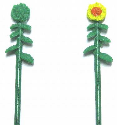 1/150 情景アクセサリー ひまわり素材【YSK】【鉄道模型】【カラーレジン製】【Nゲージ】【ネコポス可】