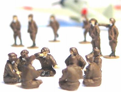 1/144ＡＦＶ 人形キット　日本軍航空兵１【YSK】【鉄道模型】【カラーレジン製】【情景模型】【Nゲージ】