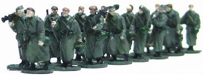 1/144ＡＦＶ 人形キット　行軍ドイツ兵２【YSK】【鉄道模型】【カラーレジン製】【情景模型】【Nゲージ】