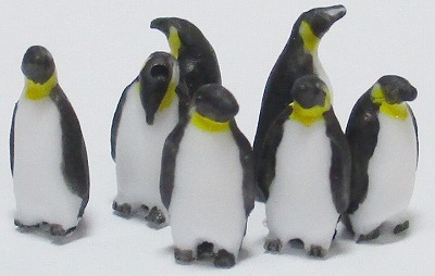 1/100情景アクセサリー ペンギン素材A【YSK】【鉄道模型】【カラーレジン製】【1/100】【ネコポス可】
