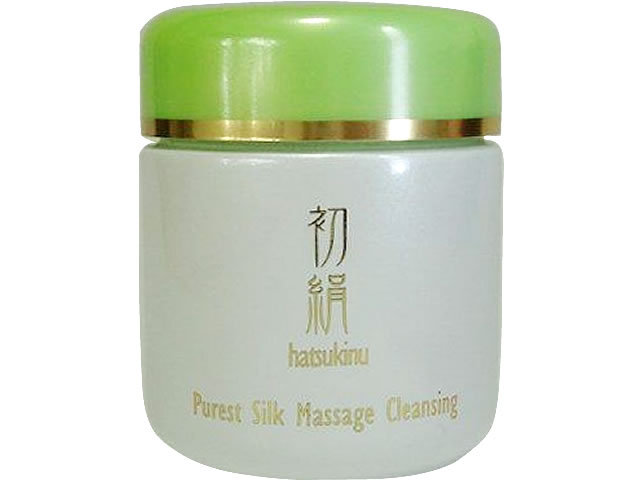 メイク落としとマッサージがこれ１つで出来る優れもの 初絹 シルクマッサージクレンジング