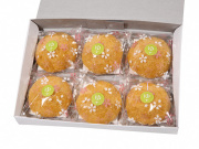 洗顔用こんにゃくパフ『和の力』 ゆず6個箱入