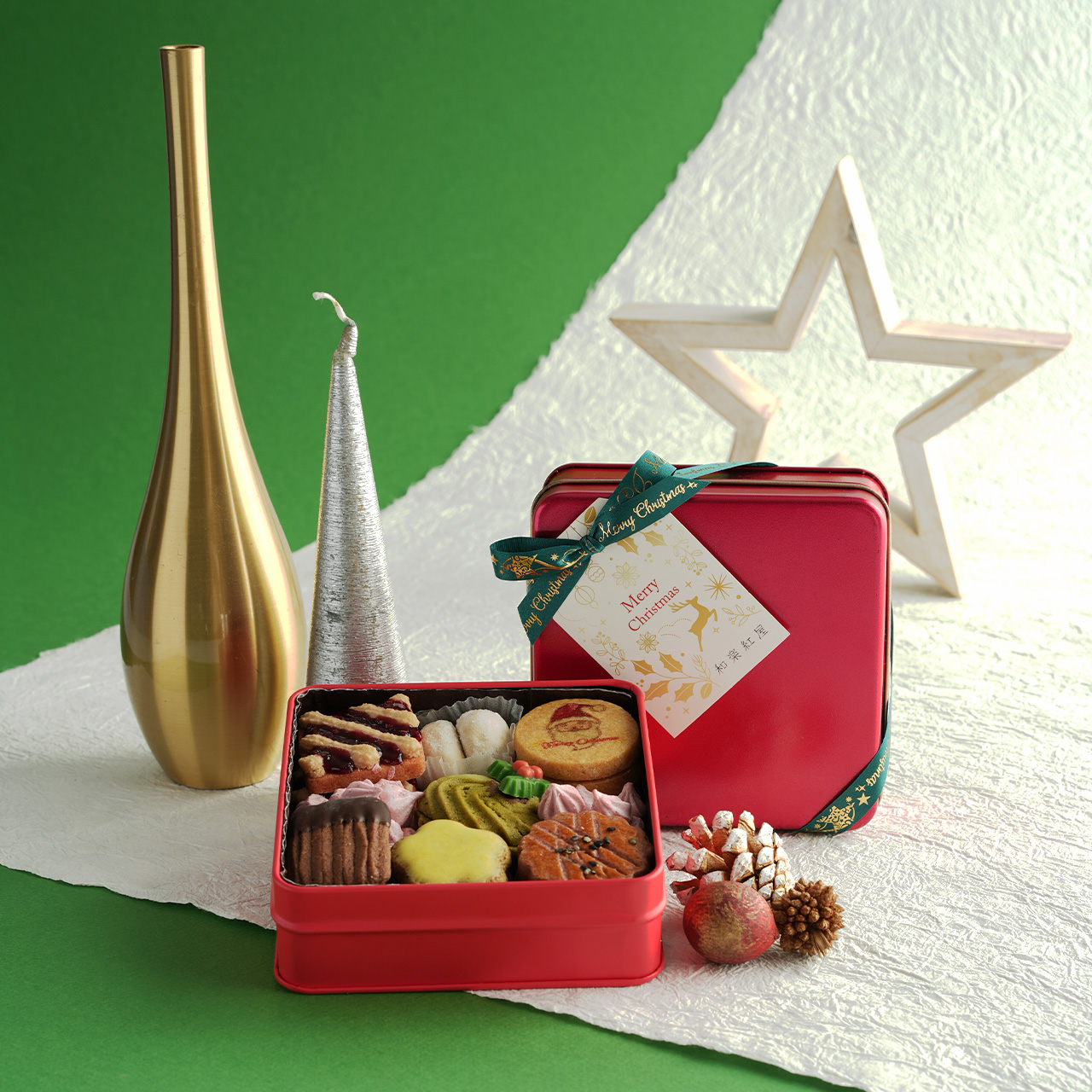 【2026Xmas】紅屋のクッキー缶 クリスマス