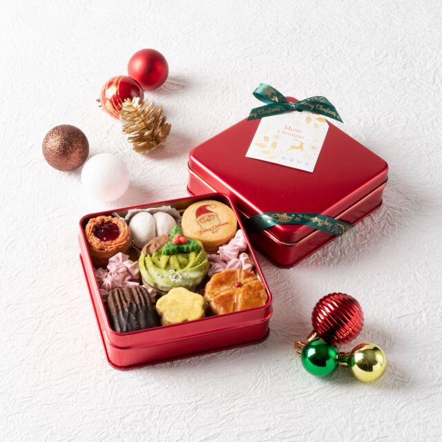 2025Xmas 紅屋のクッキー缶