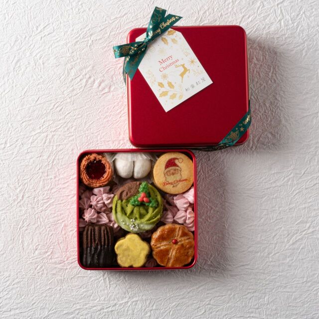 2025Xmas 紅屋のクッキー缶