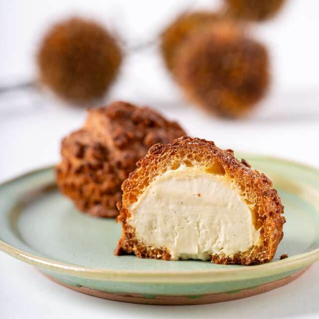 【オンラインショップ限定】珠洲の塩シュークリーム  栗 4個入【冷凍】