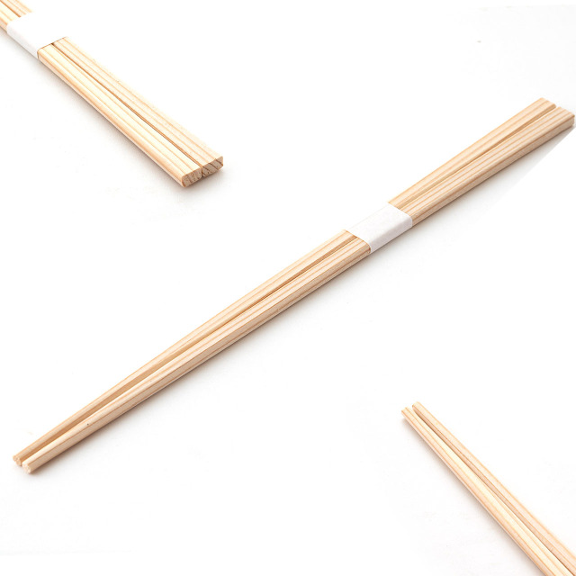 9寸杉角箸　白帯付　24cm　100膳