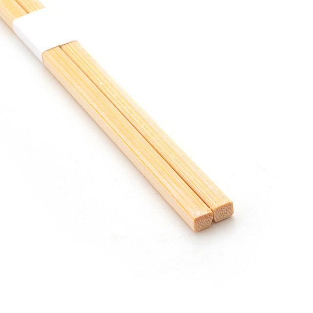 9寸竹角箸 白帯付 24cm 100膳