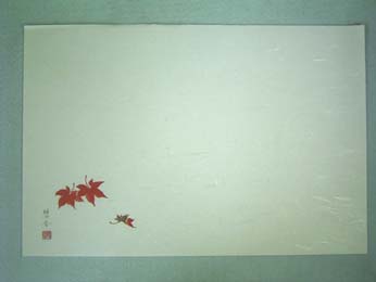 テーブルマット　和風輝「紅葉」　26.5×390mm　100枚