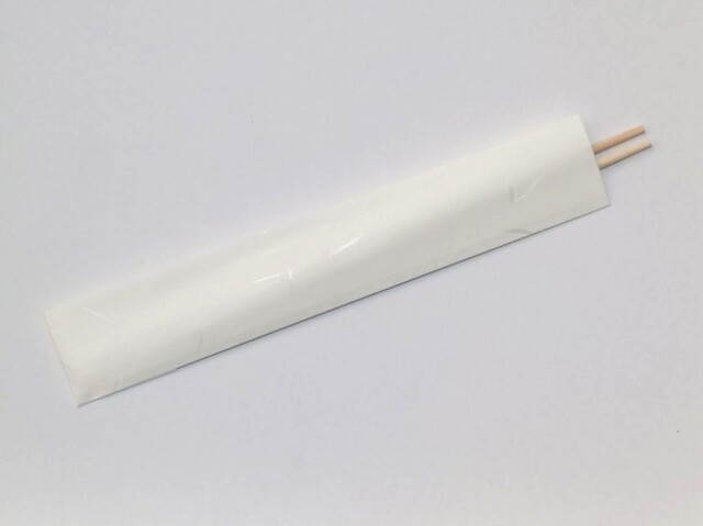 9寸竹箸らんちゅう白帯巻　三折箸袋入　50膳