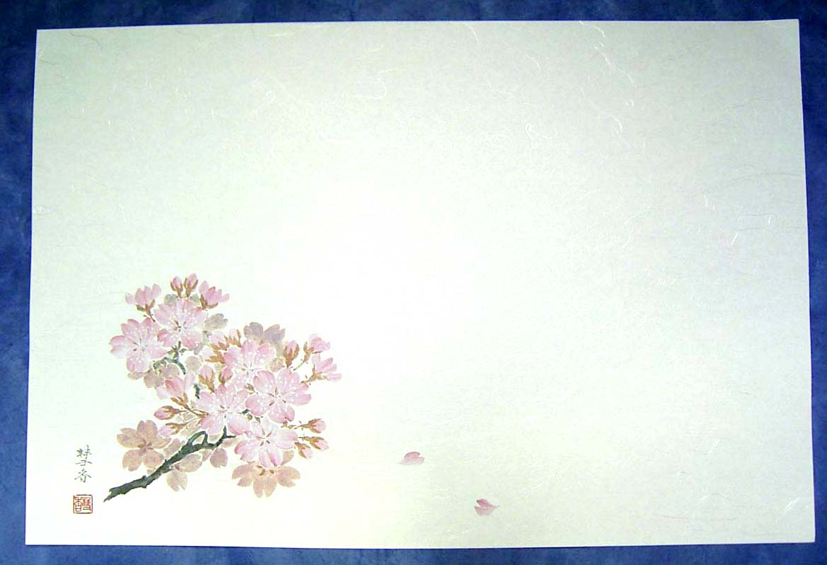 テーブルマット　和風輝「桜」　265×390mm　100枚