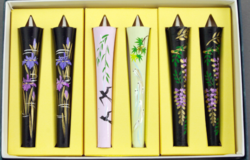 【レターパックライト可】特別柄 3号 絵ろうそく 6本入 （手描き） 薫風