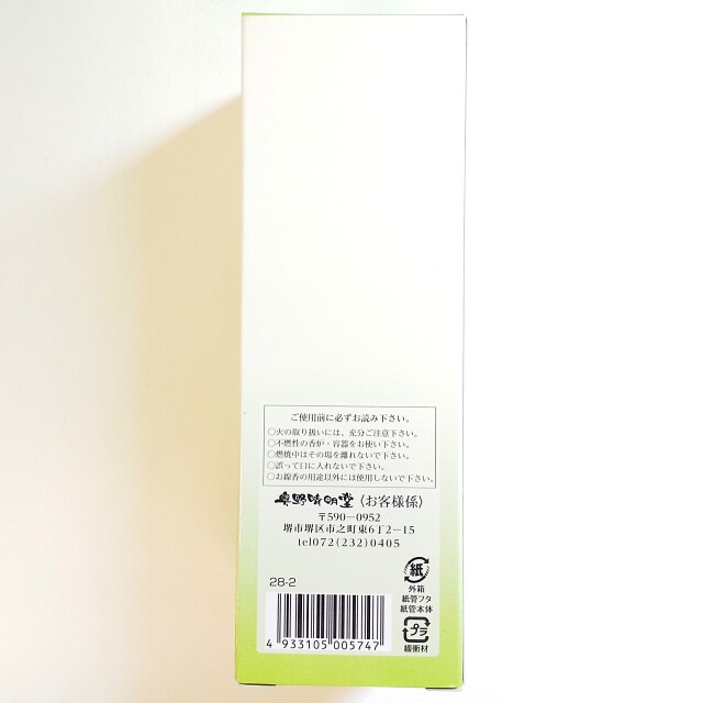 ブルゴーニュの風 白ワインの香り 箱背面