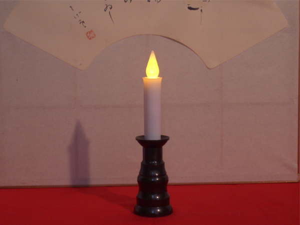 電子ローソク 無地 1個入 電池式ローソク 電気ろうそく