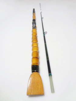 和竿テトラ穴釣り竿,全長1.53M：商品番号2408D
