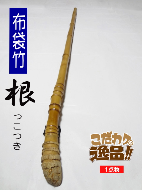 和竿や自作釣竿の製作に布袋竹根付き1010-21.8-21(mm)【商品番号】sn456