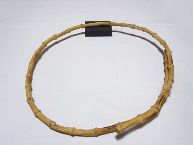 自作釣竿用品＞竹の根で作った玉枠43cm【商品番号75】