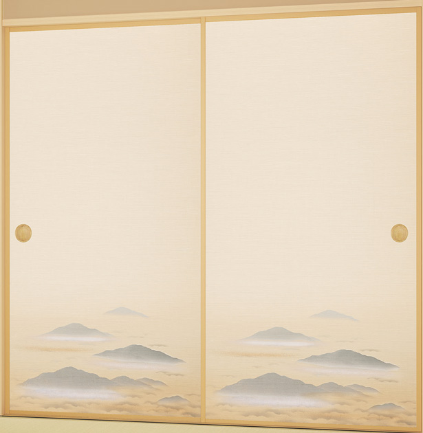 消臭・抗菌機能付き襖紙　KS-17