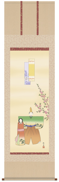 桃の節句　掛け軸