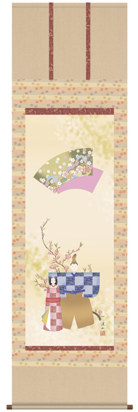 桃の節句　掛け軸