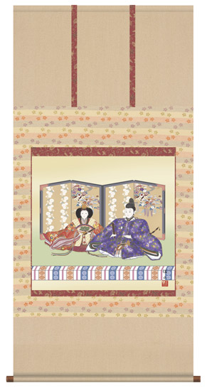 桃の節句　掛け軸