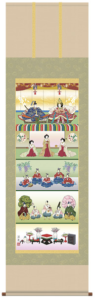 おひな様(お雛様)　掛け軸