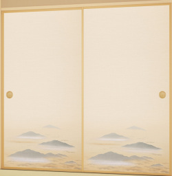 消臭・抗菌機能付き襖紙　KS-17