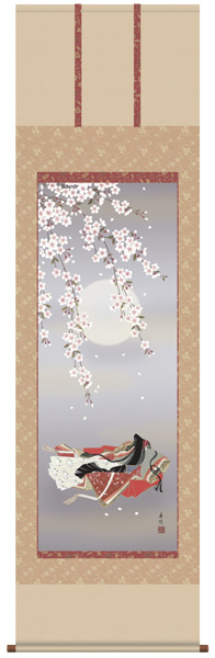 桃の節句　掛け軸