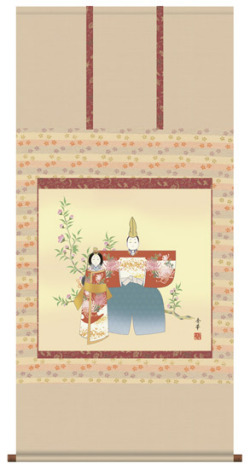 桃の節句　掛け軸