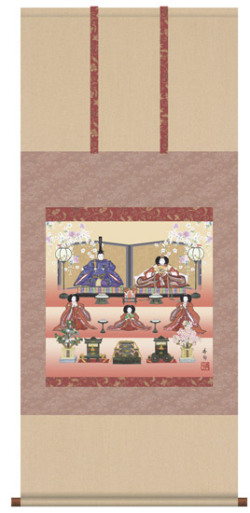 桃の節句　掛け軸