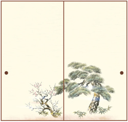 織物ふすま紙　NZ-１６８　２枚１組