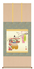 おひな様(お雛様)　掛け軸