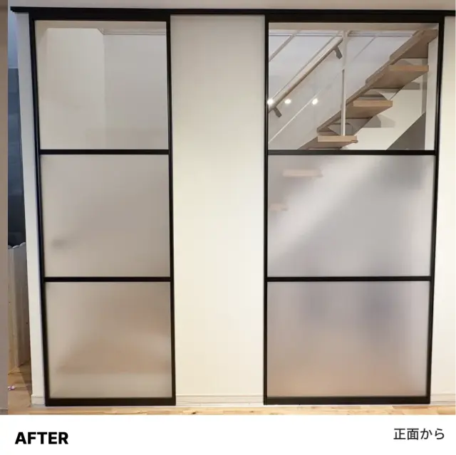 アルマジ取り付け後の正面から見た様子