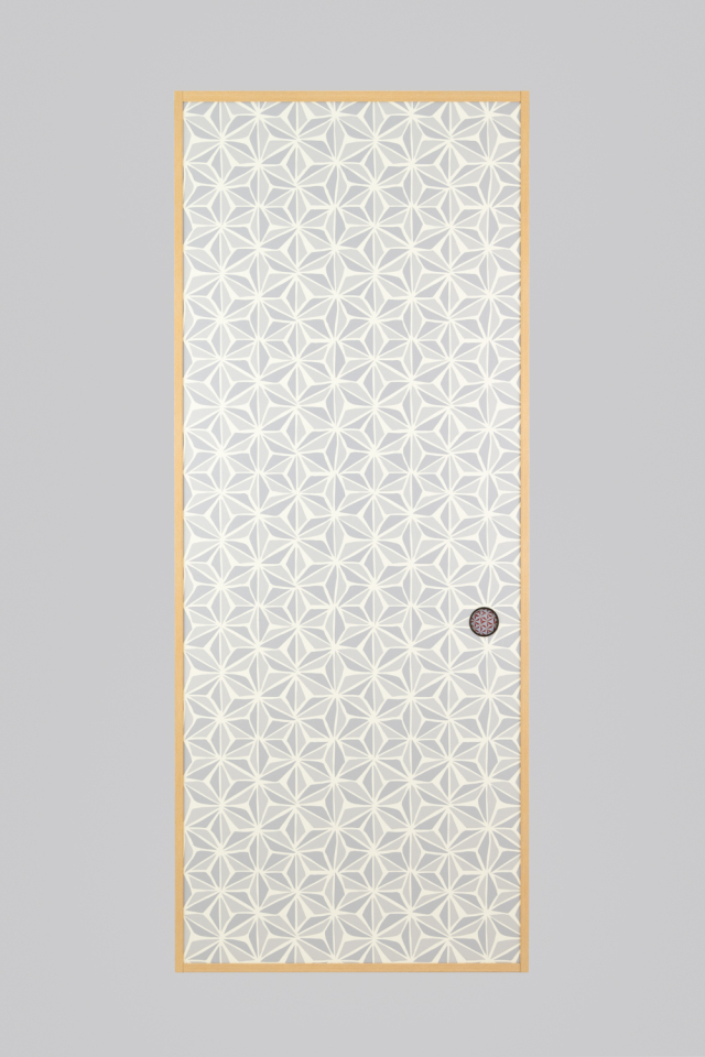 【送料無料】【本襖・和襖】waccara【ワッカラ】片面貼り（押入用）【asanoha musubi】※仕上幅～920ｍｍ迄