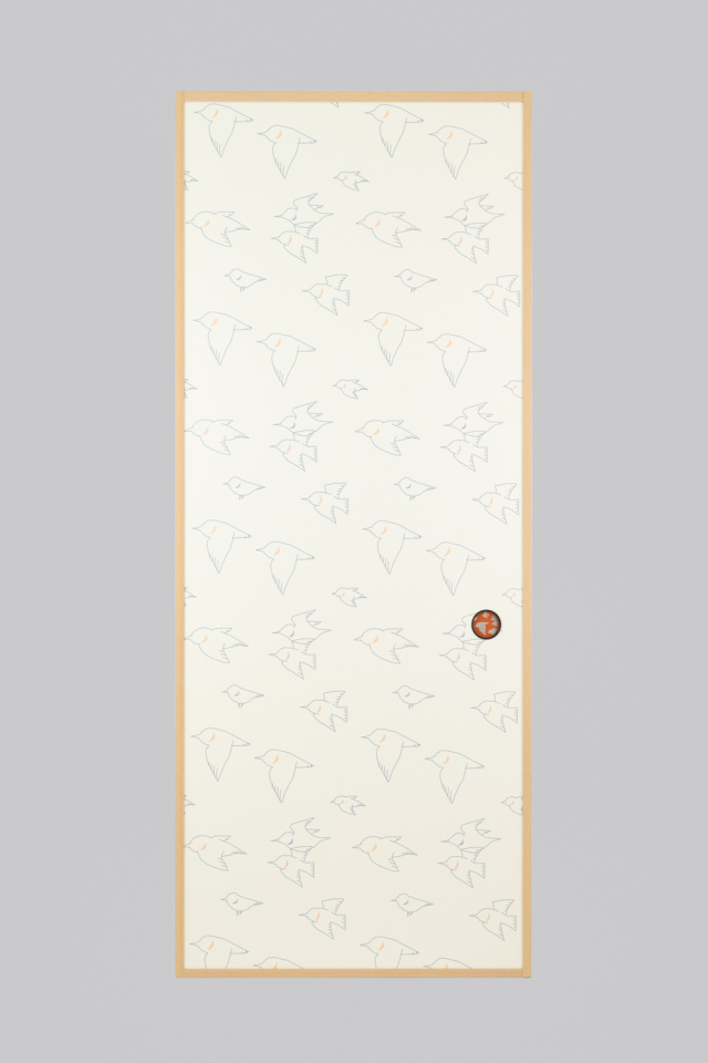 【送料無料】【本襖・和襖】waccara(ワッカラ）両面貼り（入口用）【chidorimau】※仕上幅～920ｍｍ迄