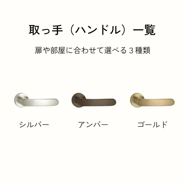 開き戸用取っ手（ハンドル）一覧
