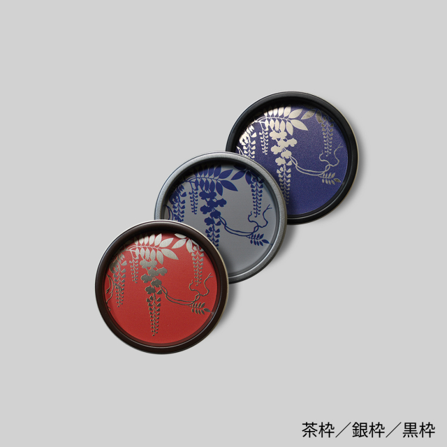 【送料無料】華引手　丸型　蒔絵藤　hn-h-006　谷元フスマ工飾株式会社　※（　１枚当たり　）の金額です　（ふすまの材料/ふすま/襖/引き手/取っ手/襖の引手/ふすまの引手/ふすまの手をかけるところ/ふすま 引手 おしゃれ）