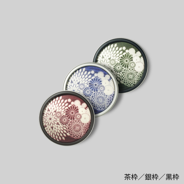 【送料無料】華引手　丸型　和織_菊　hn-h-014　谷元フスマ工飾株式会社　※（　１枚当たり　）の金額です　（ふすまの材料/ふすま/襖/引き手/取っ手/襖の引手/ふすまの引手/ふすまの手をかけるところ/ふすま 引手 おしゃれ）