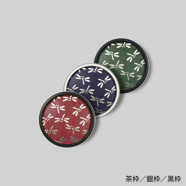 【送料無料】華引手　丸型　蜻蛉舞　hn-s-010　谷元フスマ工飾株式会社　※（　１枚当たり　）の金額です　（ふすまの材料/ふすま/襖/引き手/取っ手/襖の引手/ふすまの引手/ふすまの手をかけるところ/ふすま 引手 おしゃれ）