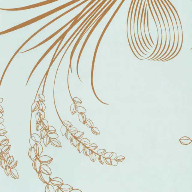 襖紙(ノリ無し）―稲穂そよぐ　inaho soyogu　水 【送料別途】│waccara(ワッカラ）