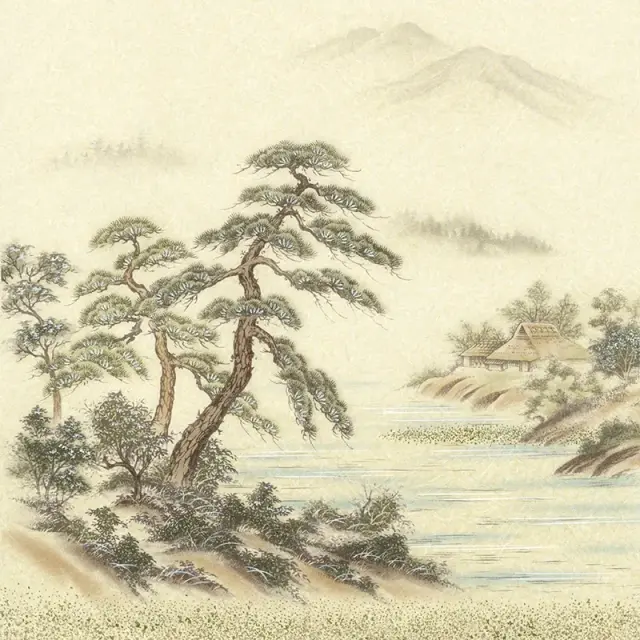 ルノン 景勝 襖紙 No.810 拡大画像