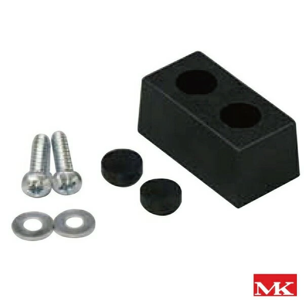 MK　M-710角型ゴム戸当（ 黒 ）35×15×18【丸喜金属本社】　※１個当たりの価格　※送料別