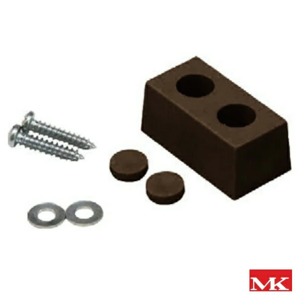 MK　M-710角型ゴム戸当（ 茶 ）35×15×18【丸喜金属本社】※１個当たりの価格　※送料別