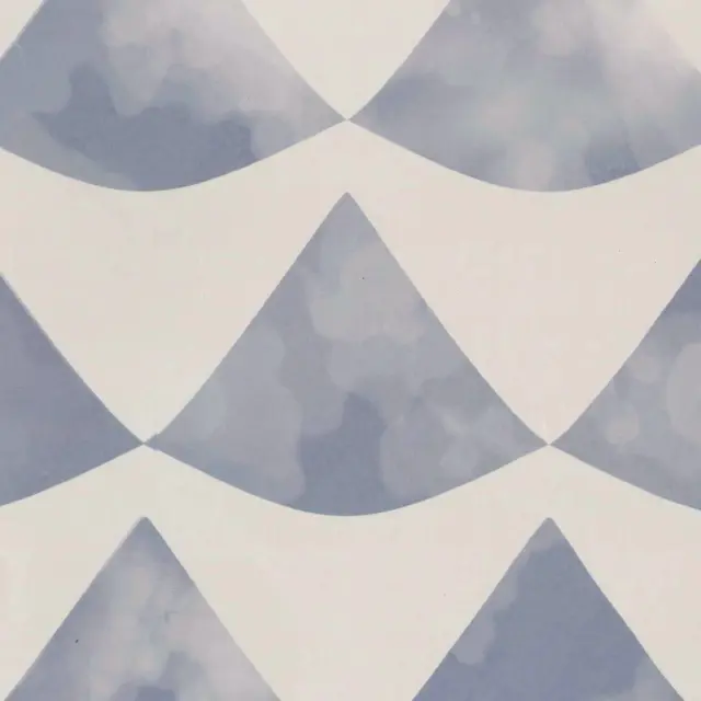 襖紙(ノリ無し）―波うろこ　namiuroko　空色鼠【送料別途】│waccara(ワッカラ）