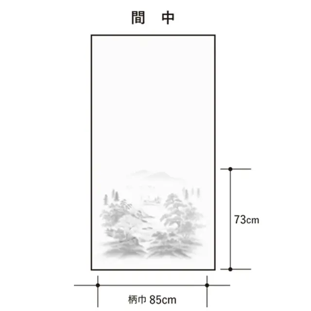 ルノン 山水（さんすい） 襖紙 No.山水210(旧番：山水410） 柄位置