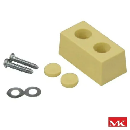 MK　M-710角型ゴム戸当（ うす茶 ）35×15×18【丸喜金属本社】　※１個当たりの価格　※送料別