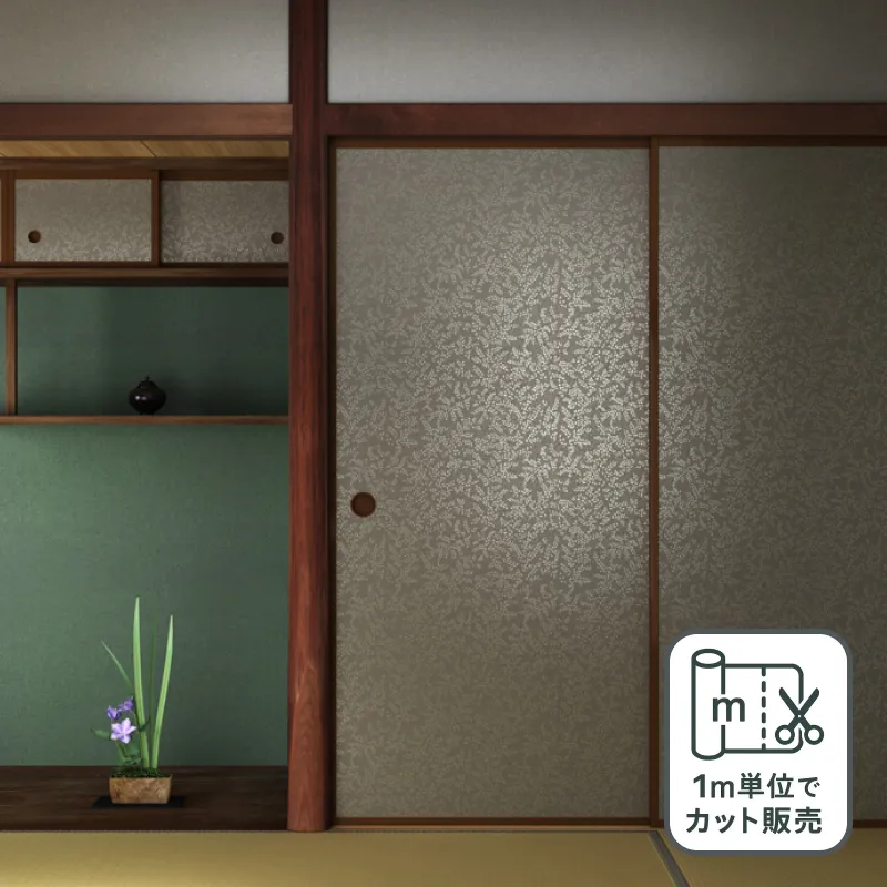 ルノン 凜 襖紙 No.318 新鳥の子紙（ふすま紙）　部屋画像