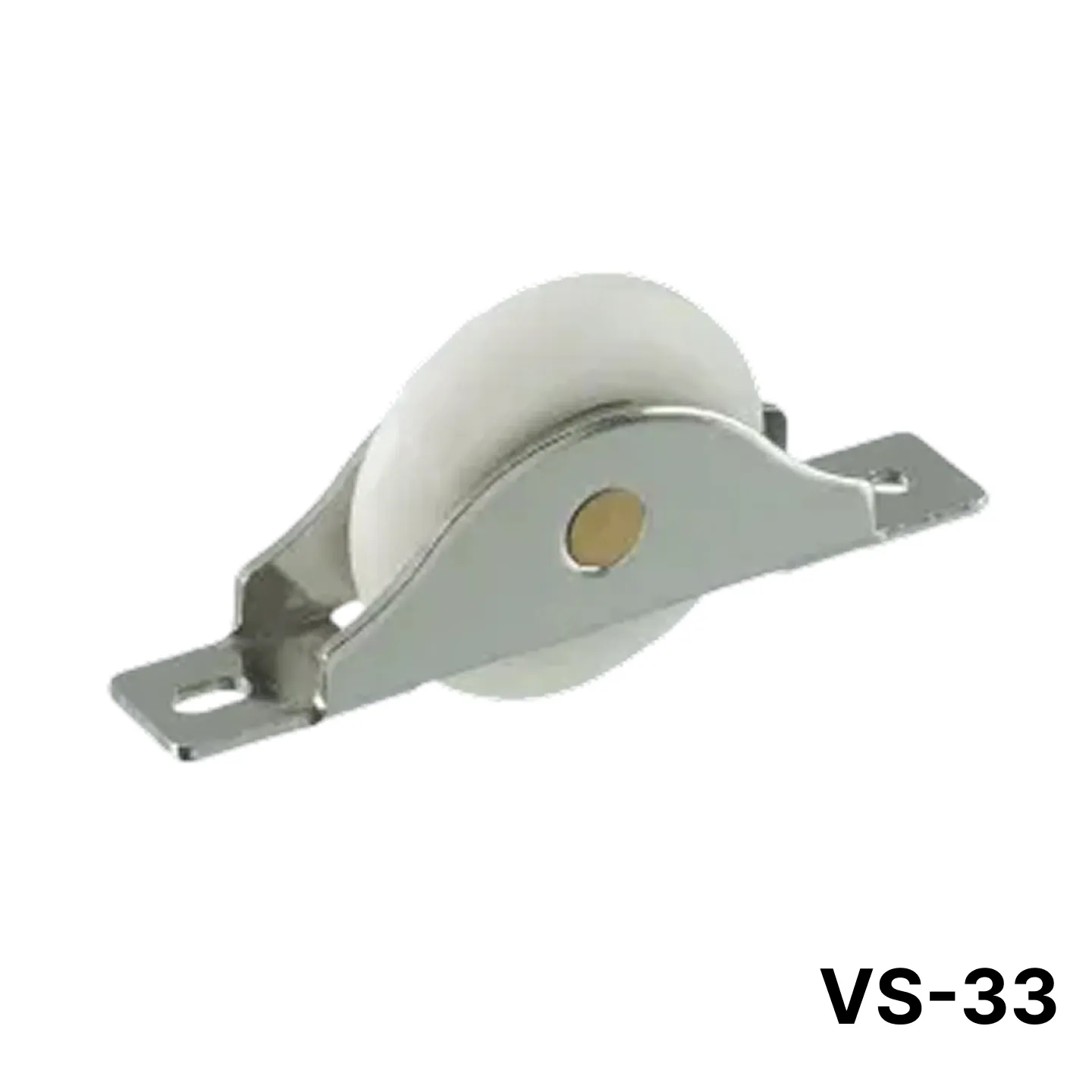 【送料無料】【ポスト投函】【メール便対応】【1個の価格】VS-33(φ33mmV型戸車ベアリング入り・平枠)※メール便でお届けです。