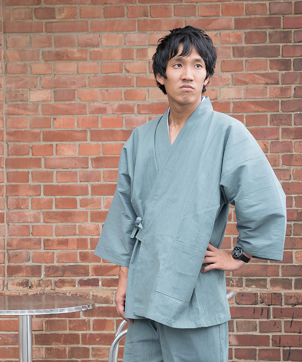 綿麻楊柳作務衣