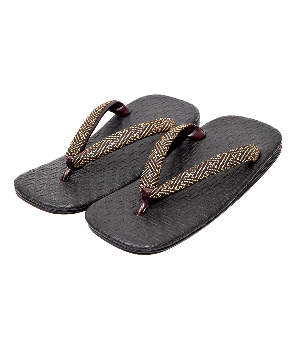 網代織風 印伝雪駄